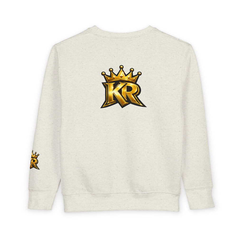 Toddler Sweatshirt - "Out the Mud Royalty" Gold Crown Graphic