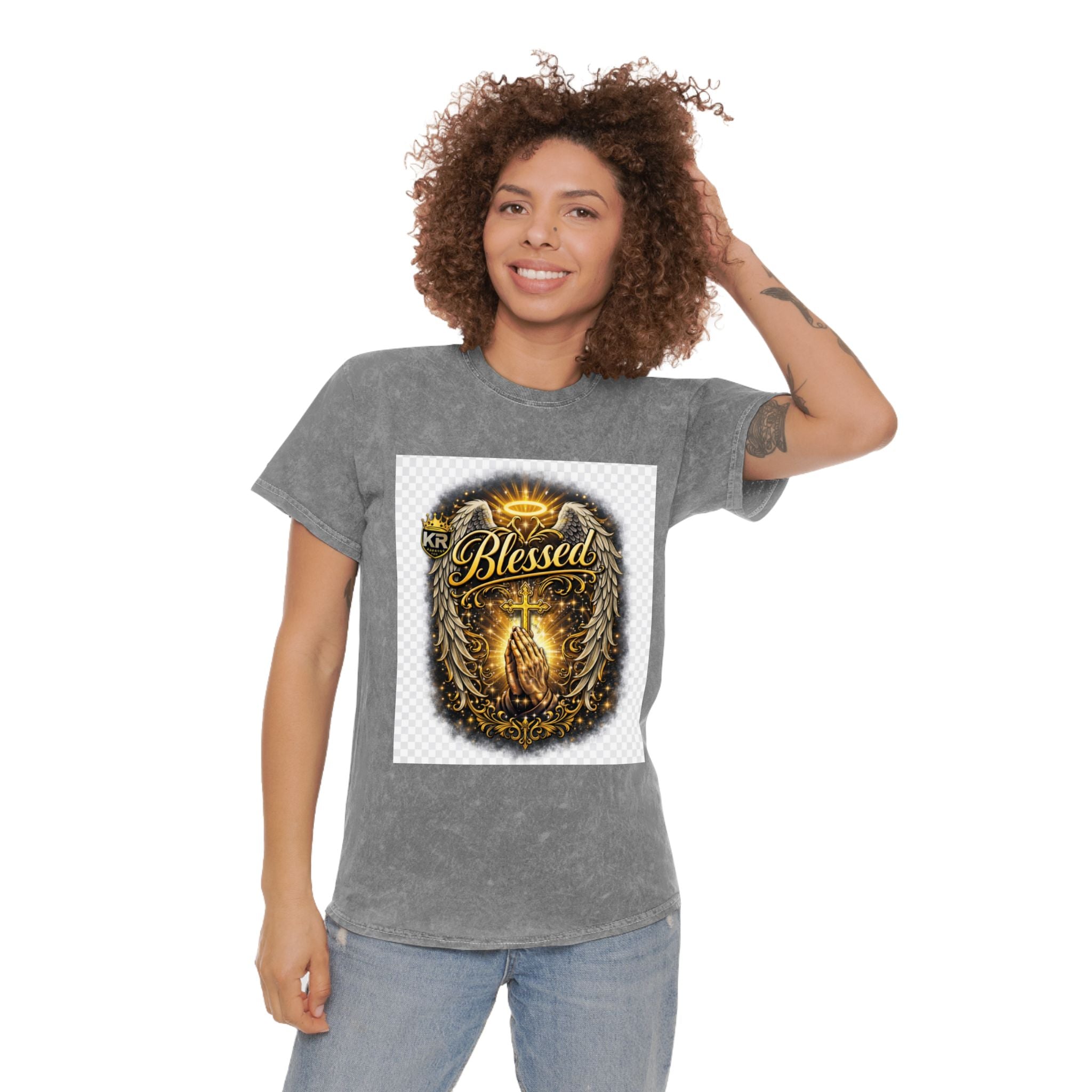 Blessed Cross Mineral Wash T-Shirt