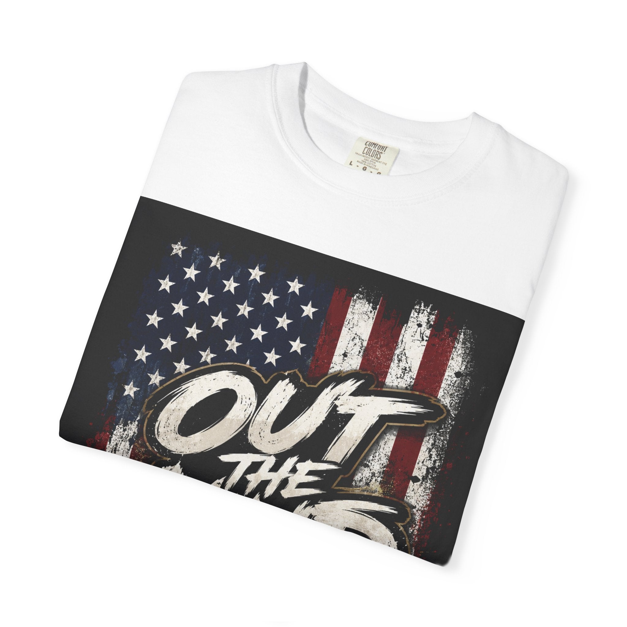Out The Mud Royalty T-Shirt — American Flag Liberty Graphic Tee