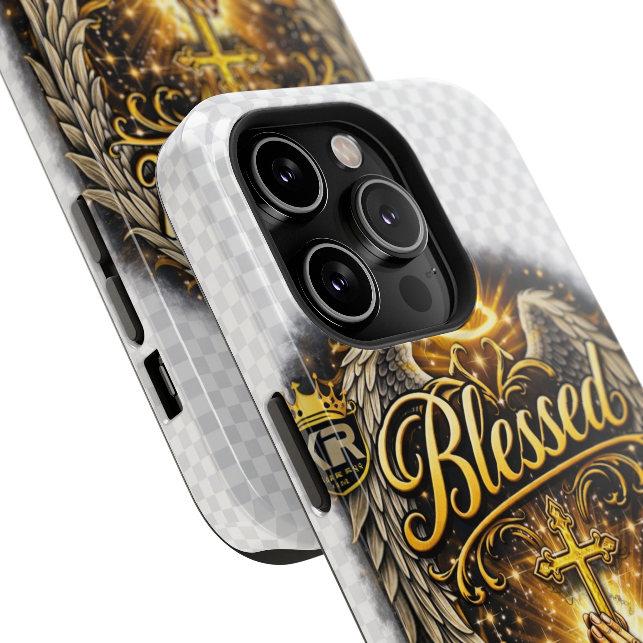 Blessed Cross Phone Case — Impact-Resistant Religious iPhone Case