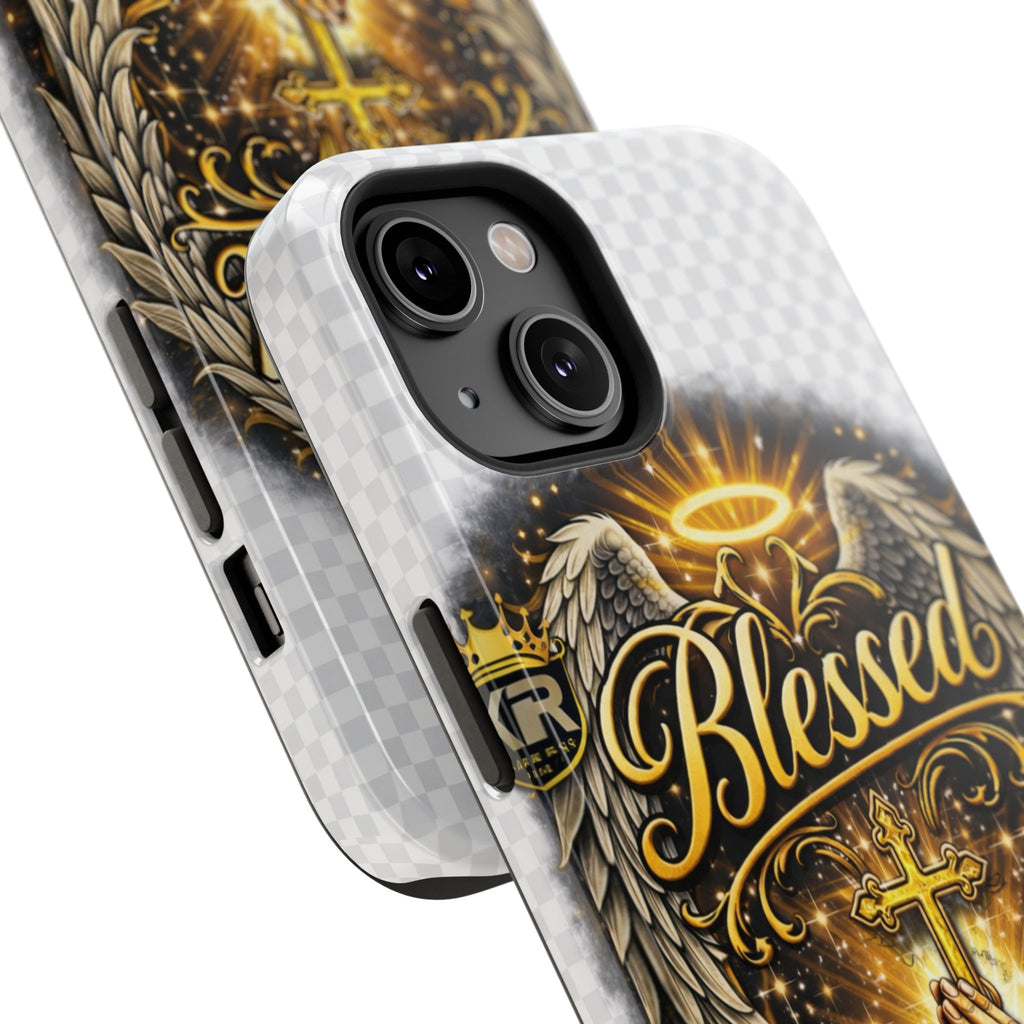 Blessed Cross Phone Case — Impact-Resistant Religious iPhone Case
