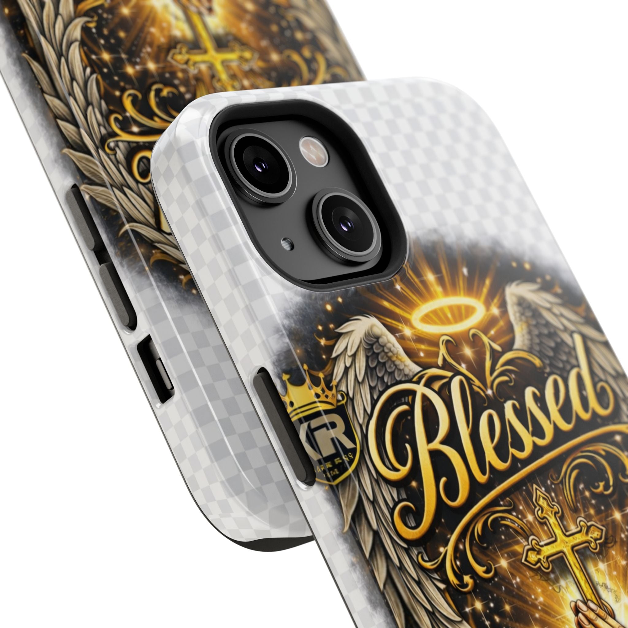 Blessed Cross Phone Case — Impact-Resistant Religious iPhone Case