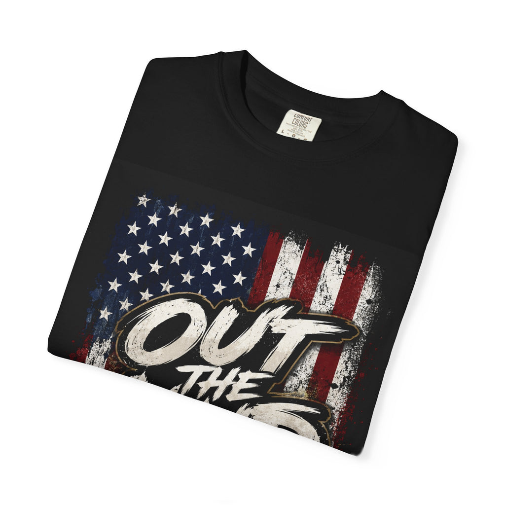 Out The Mud Royalty T-Shirt — American Flag Liberty Graphic Tee