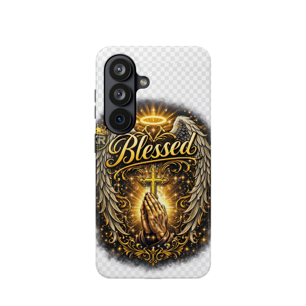 Blessed Cross Phone Case — Impact-Resistant Religious iPhone Case