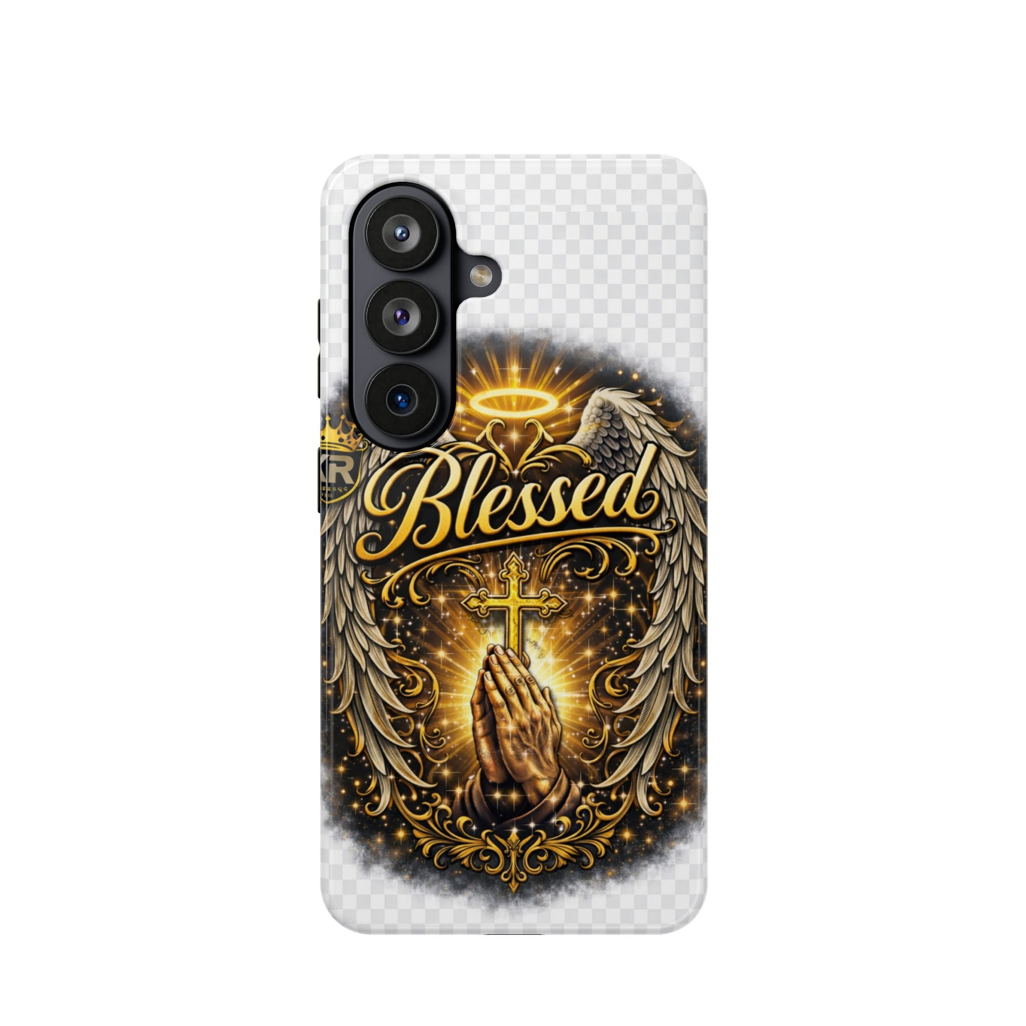 Blessed Cross Phone Case — Impact-Resistant Religious iPhone Case