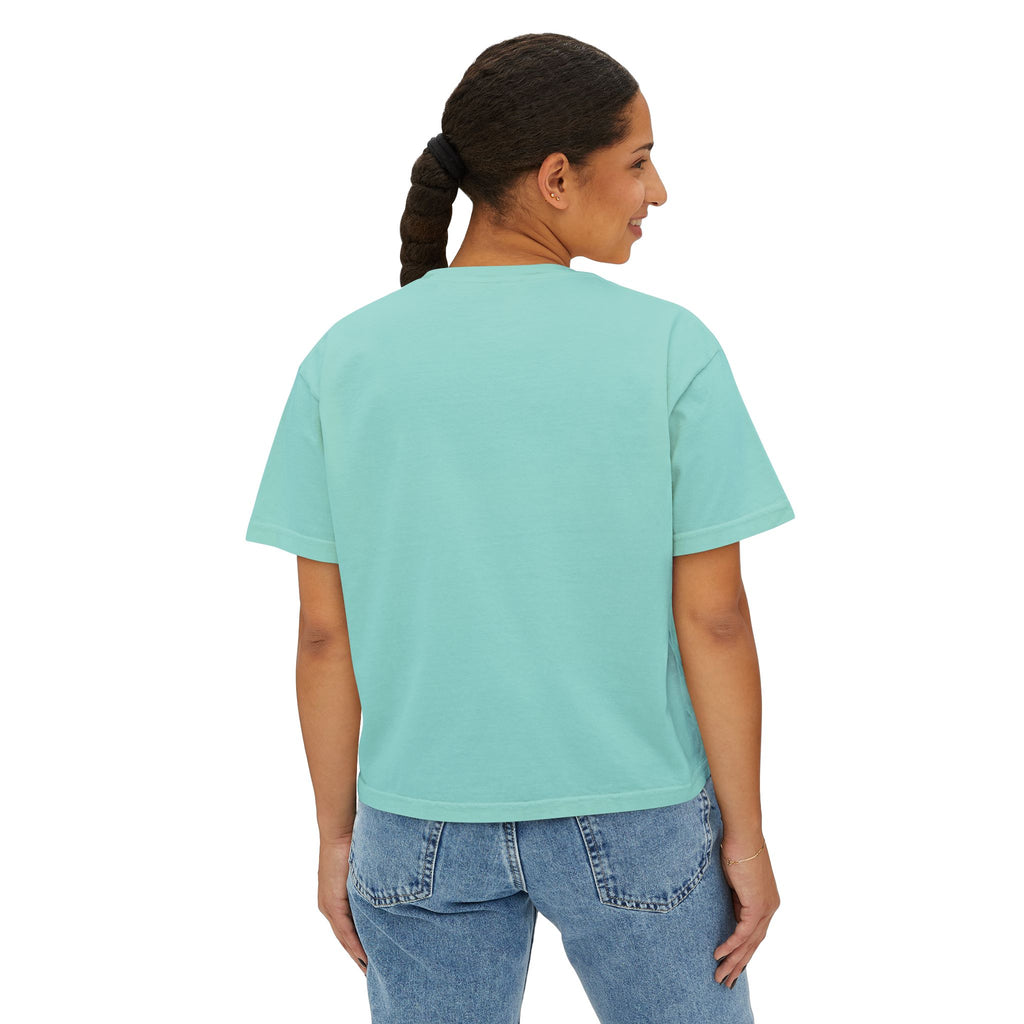 Out The Mud Royalty Women's Boxy Tee — Mud Crown Graphic Crop T-Shirt