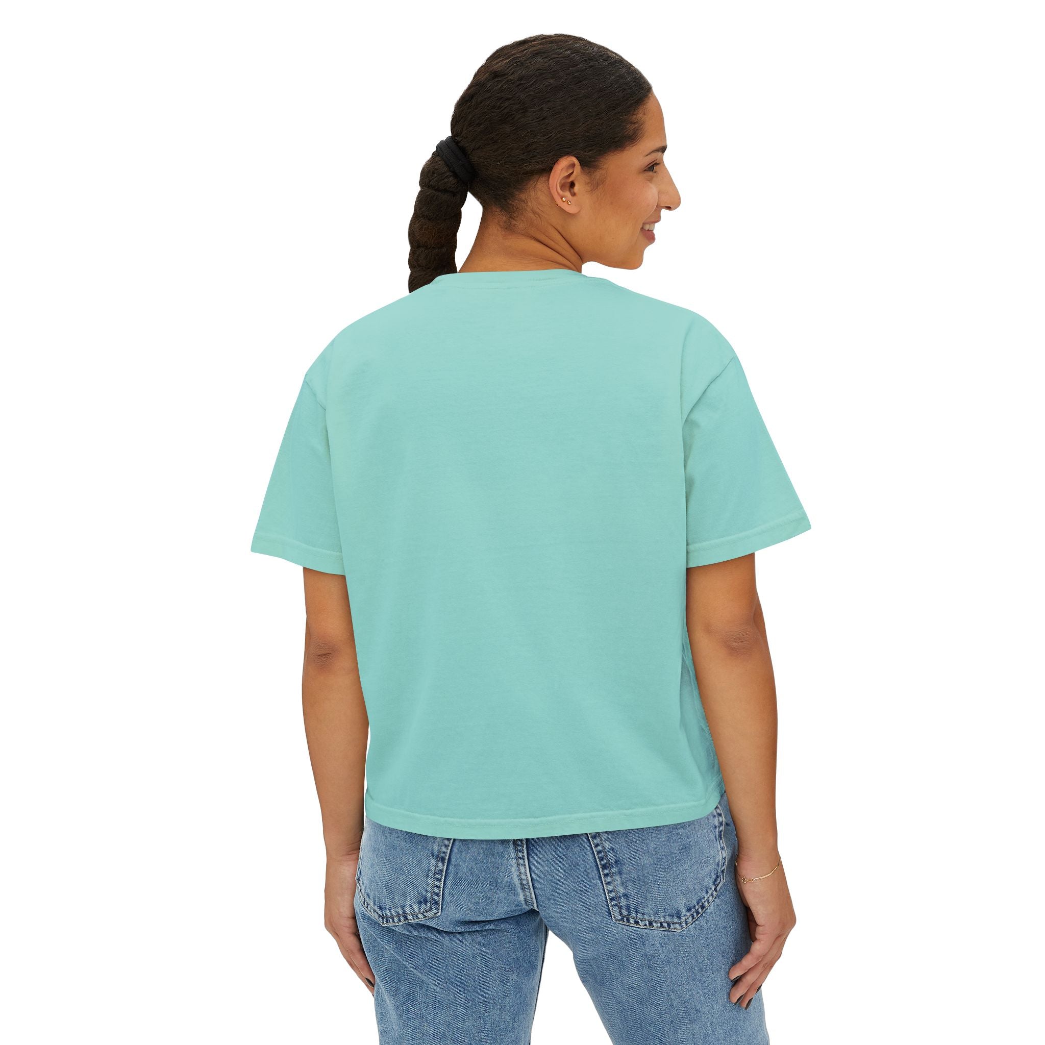 Out The Mud Royalty Women's Boxy Tee — Mud Crown Graphic Crop T-Shirt