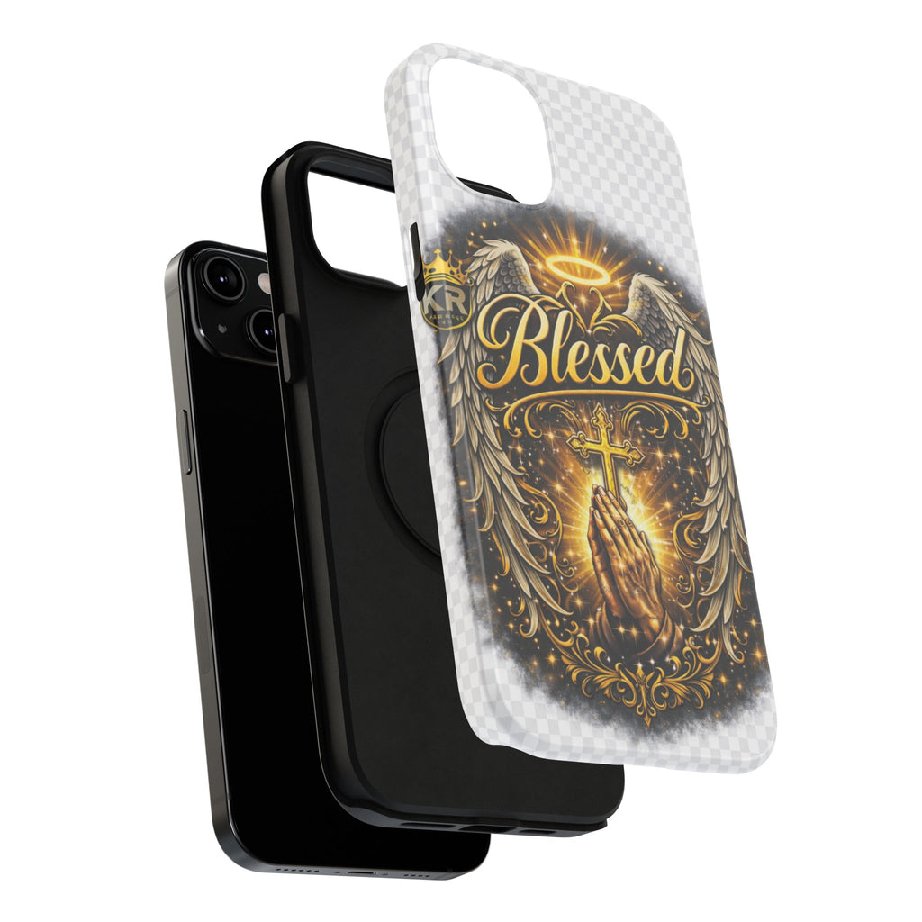 Blessed Cross Phone Case — Impact-Resistant Religious iPhone Case