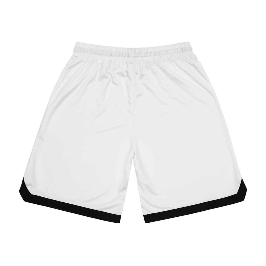 Out the Mud Royalty Basketball Shorts – White AOP Rib Shorts