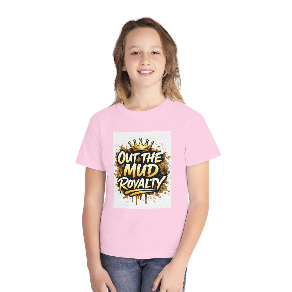 Youth Tee — "Out the Mud Royalty" Crown Graphic Shirt
