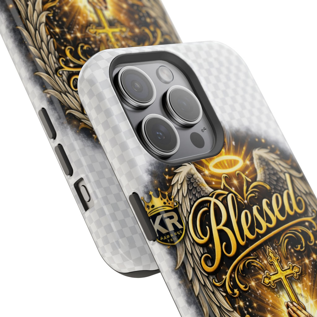 Blessed Cross Phone Case — Impact-Resistant Religious iPhone Case