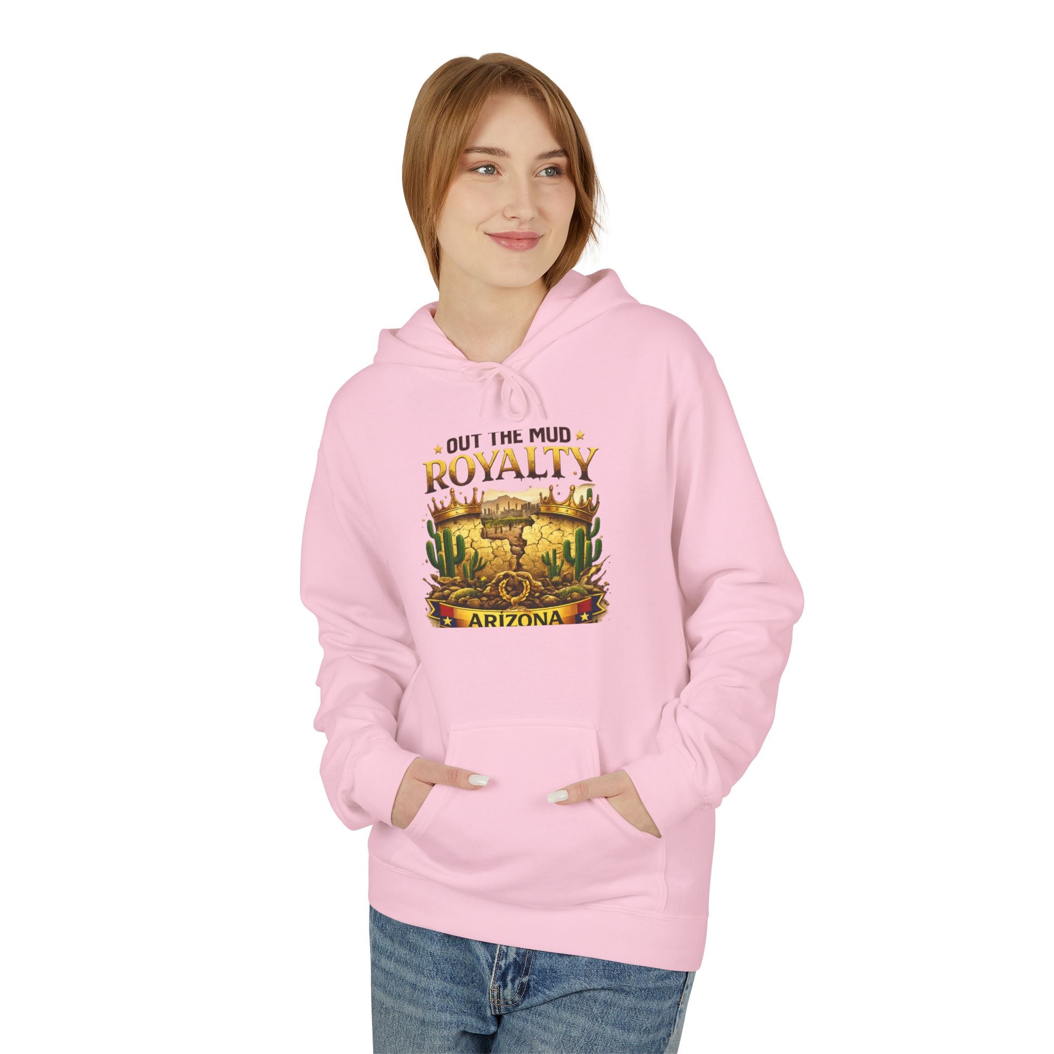 Arizona Desert 'Out in the Mud, Royalty' Hoodie — Western Cactus Graphic