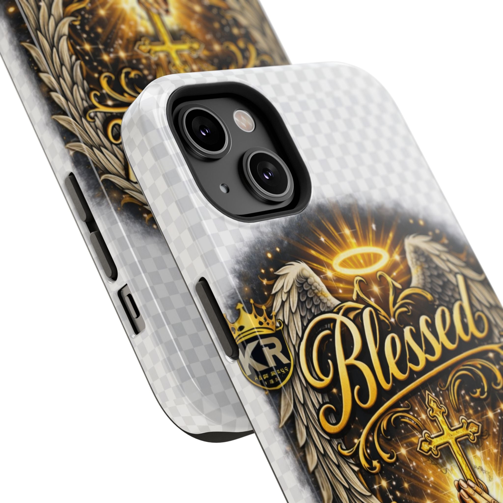 Blessed Cross Phone Case — Impact-Resistant Religious iPhone Case