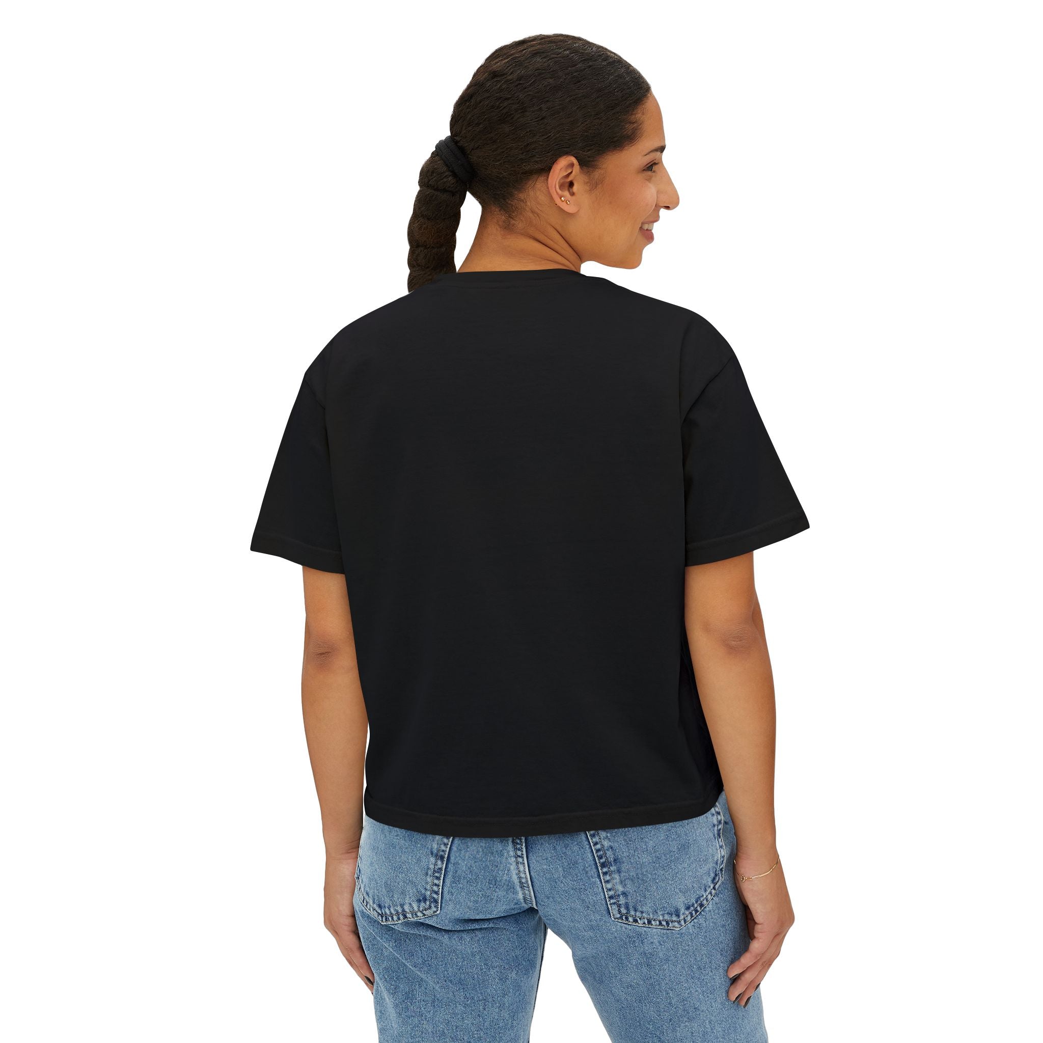 Out The Mud Royalty Women's Boxy Tee — Mud Crown Graphic Crop T-Shirt