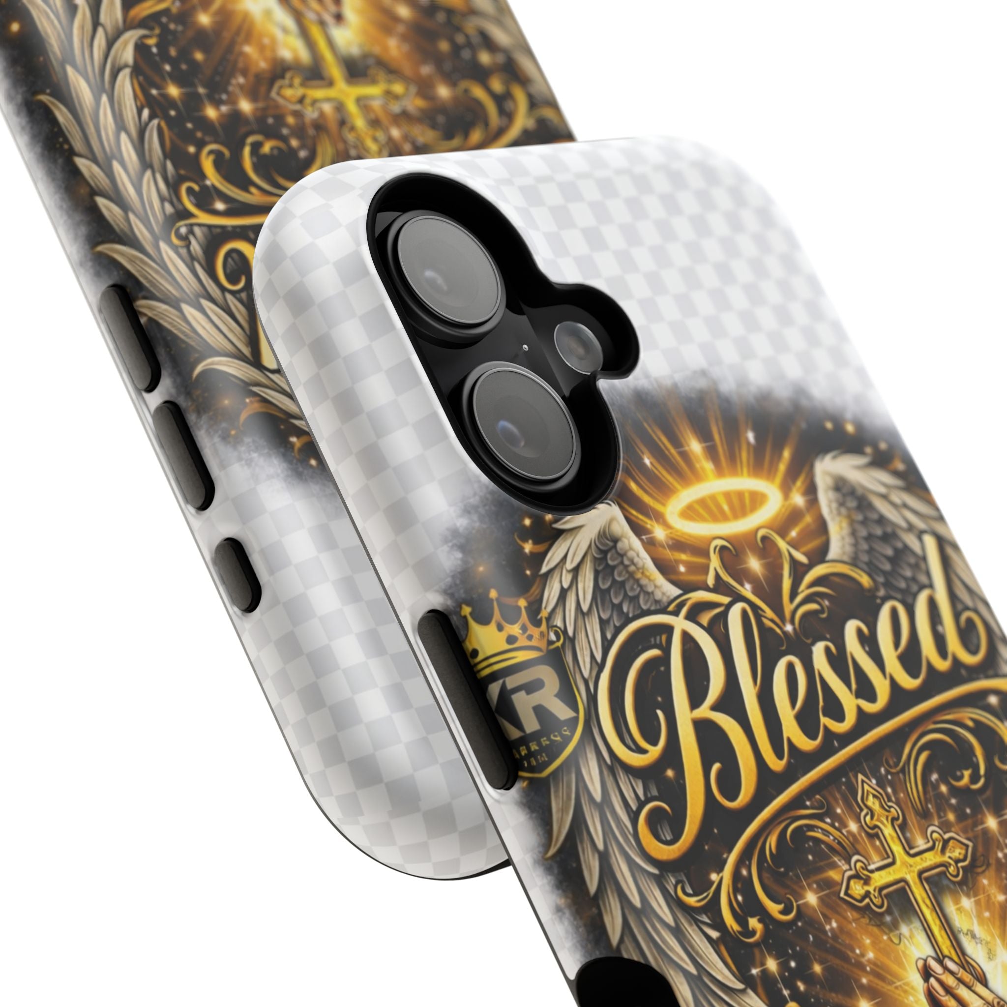 Blessed Cross Phone Case — Impact-Resistant Religious iPhone Case