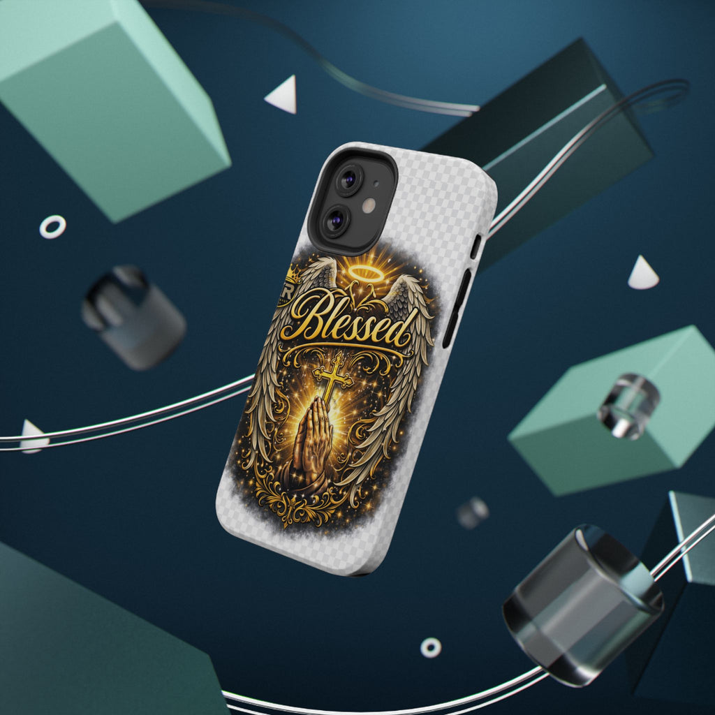 Blessed Cross Phone Case — Impact-Resistant Religious iPhone Case