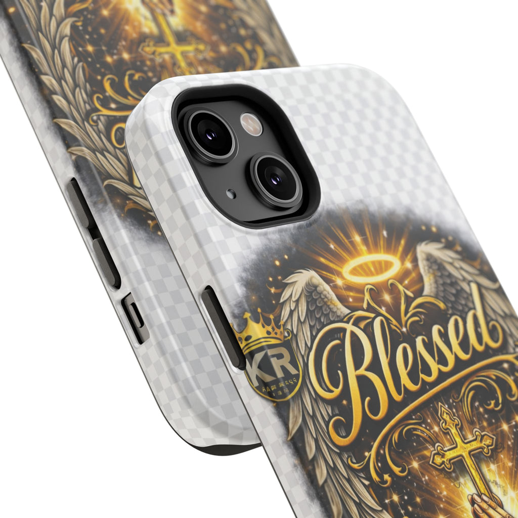 Blessed Cross Phone Case — Impact-Resistant Religious iPhone Case