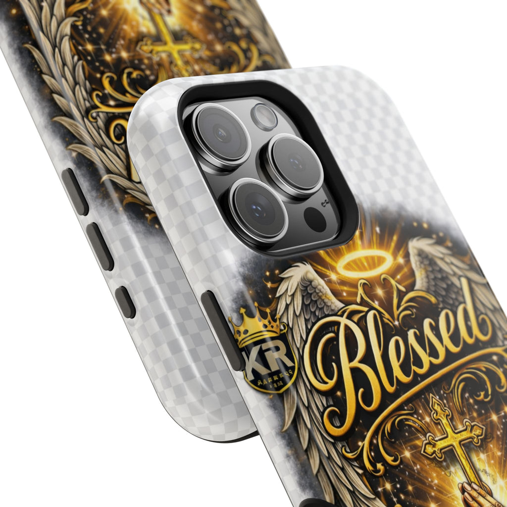 Blessed Cross Phone Case — Impact-Resistant Religious iPhone Case