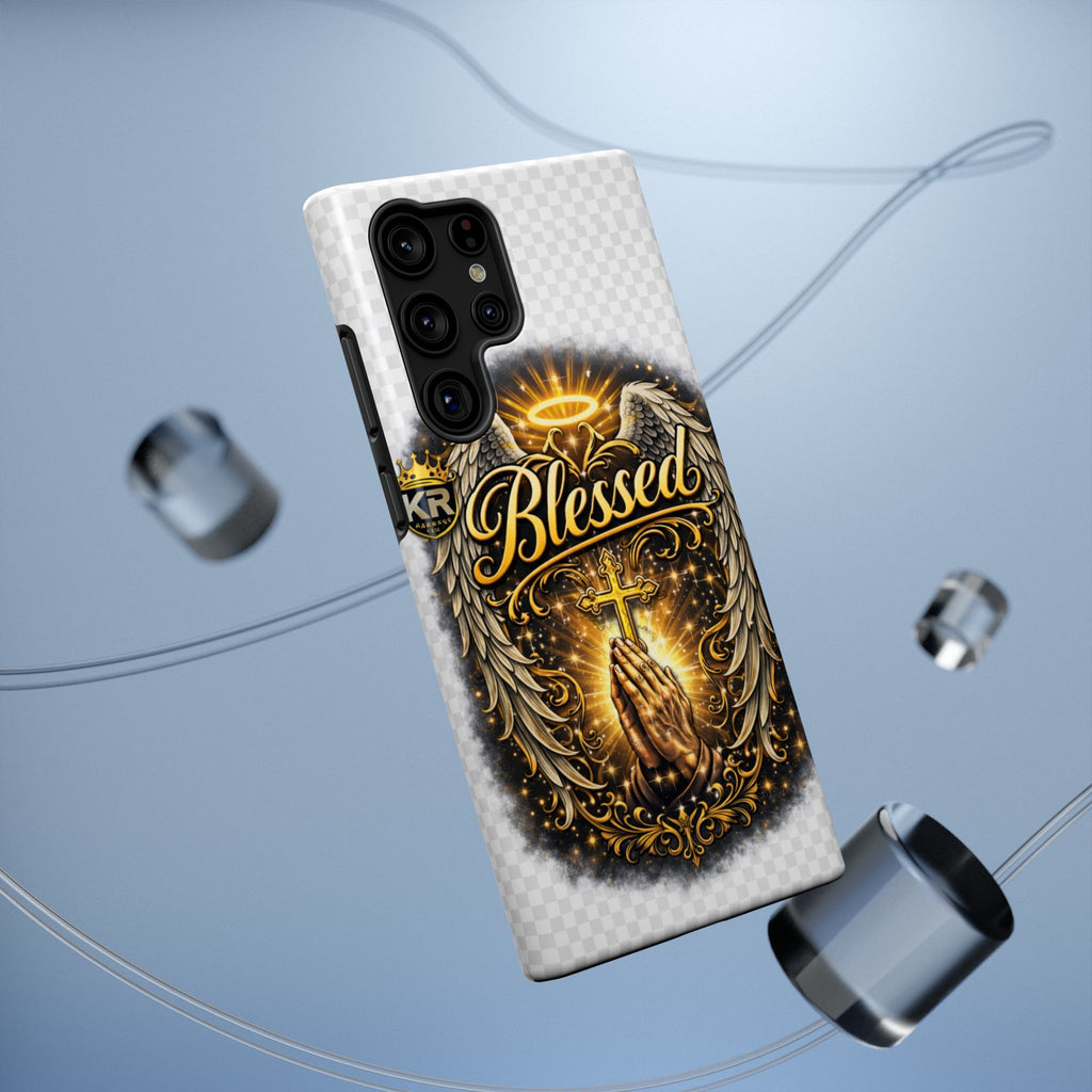 Blessed Cross Phone Case — Impact-Resistant Religious iPhone Case