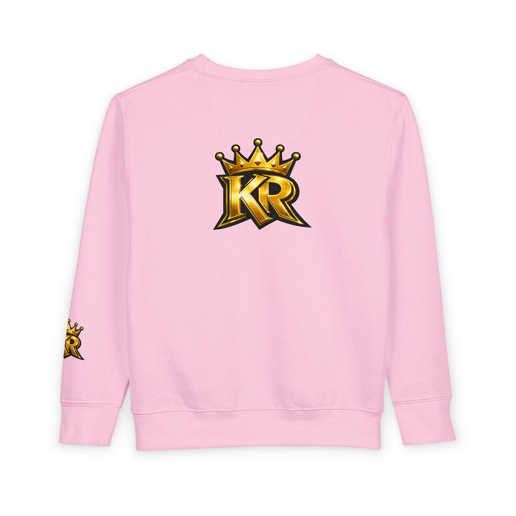 Toddler Sweatshirt - "Out the Mud Royalty" Gold Crown Graphic