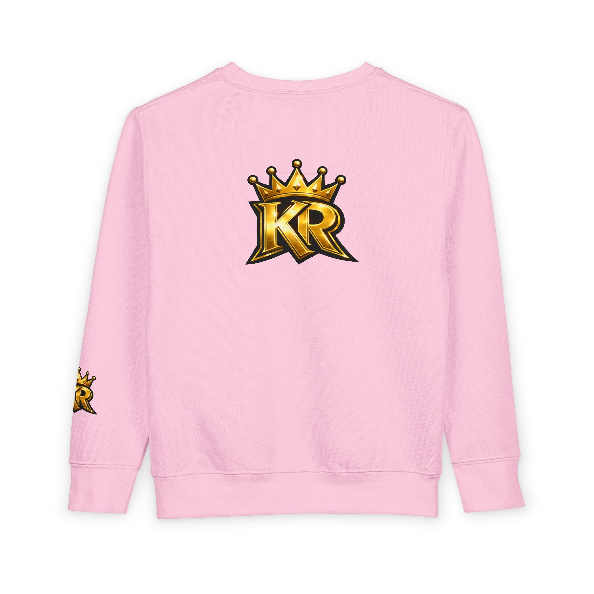 Toddler Sweatshirt - "Out the Mud Royalty" Gold Crown Graphic