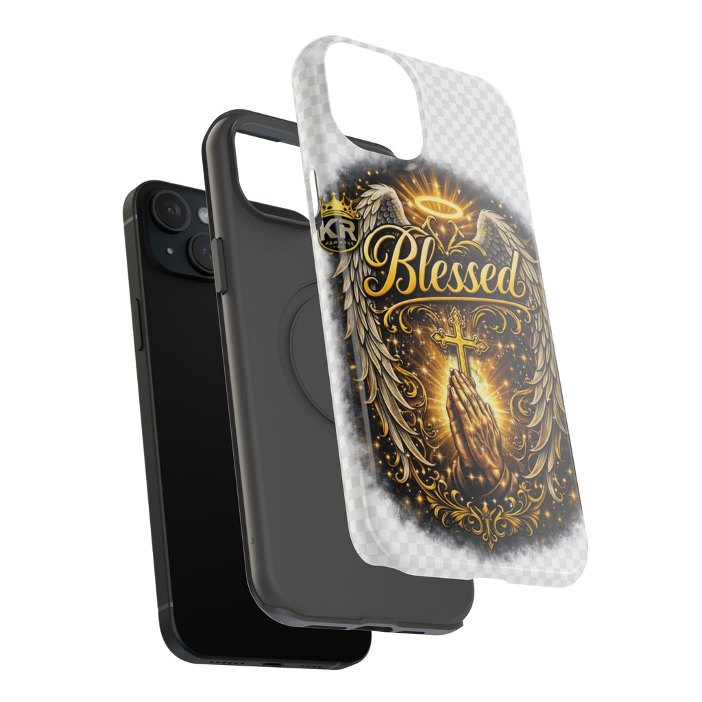 Blessed Cross Phone Case — Impact-Resistant Religious iPhone Case