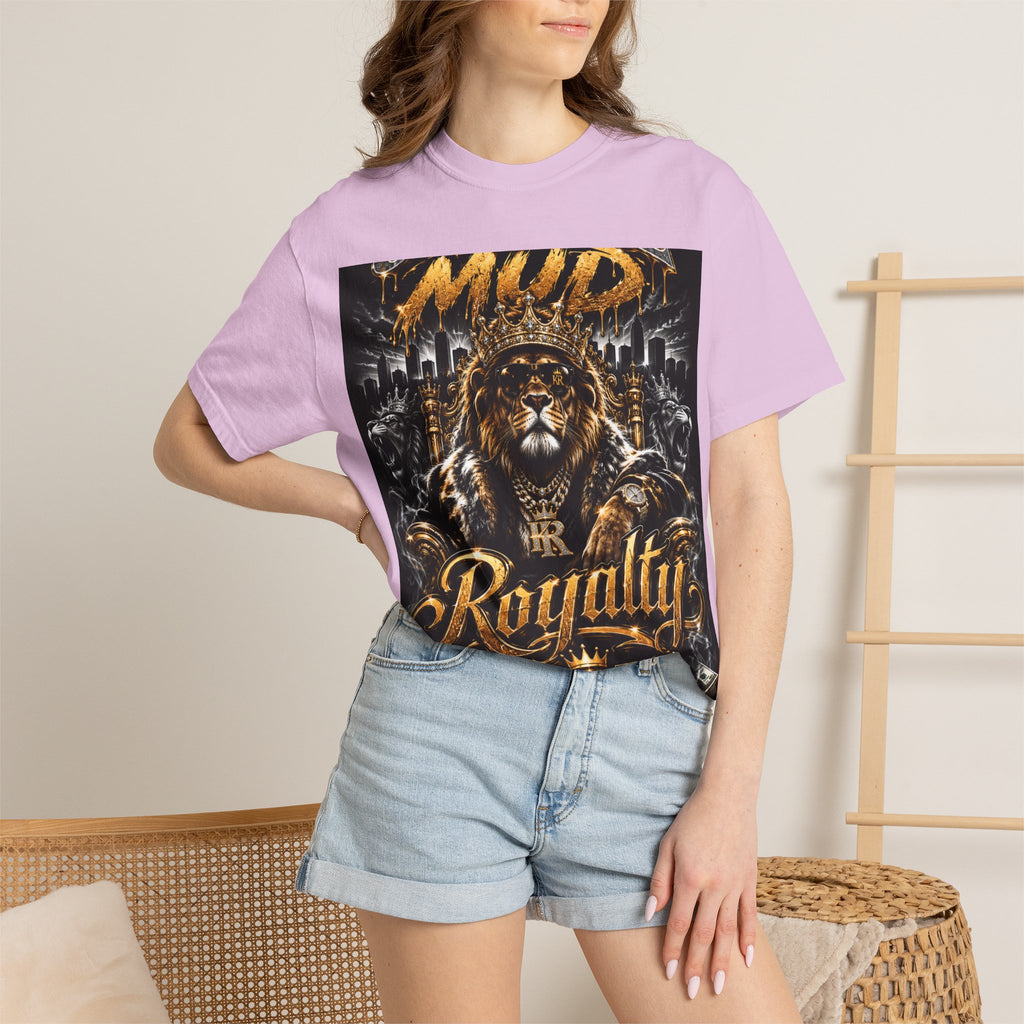 Royalty King Lion T-Shirt — Gold Crest Graphic Tee