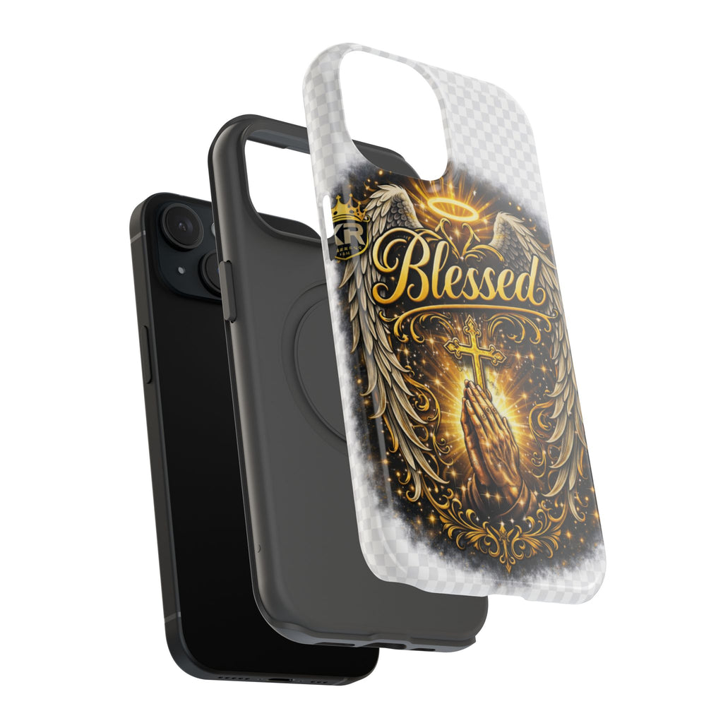 Blessed Cross Phone Case — Impact-Resistant Religious iPhone Case