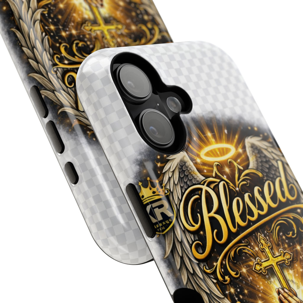 Blessed Cross Phone Case — Impact-Resistant Religious iPhone Case