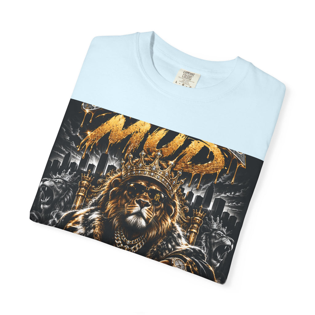Royalty King Lion T-Shirt — Gold Crest Graphic Tee