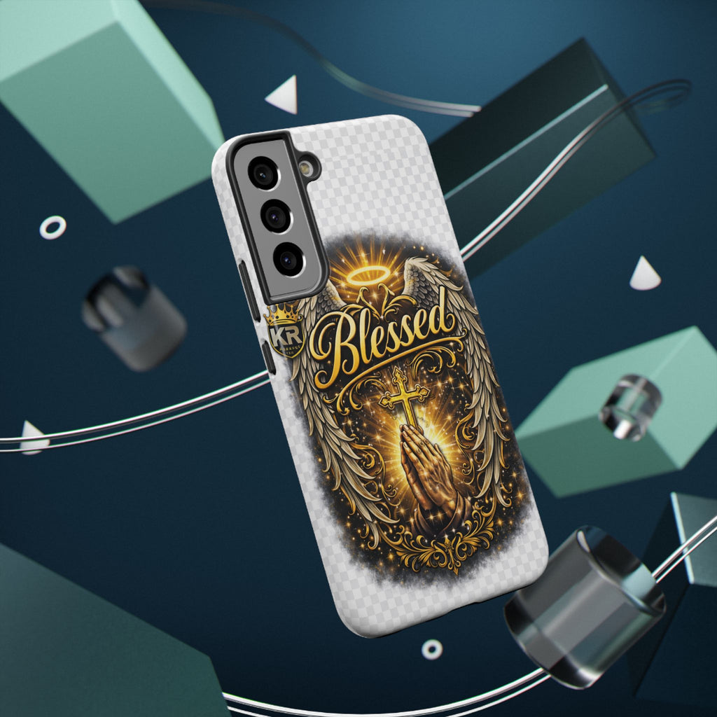 Blessed Cross Phone Case — Impact-Resistant Religious iPhone Case