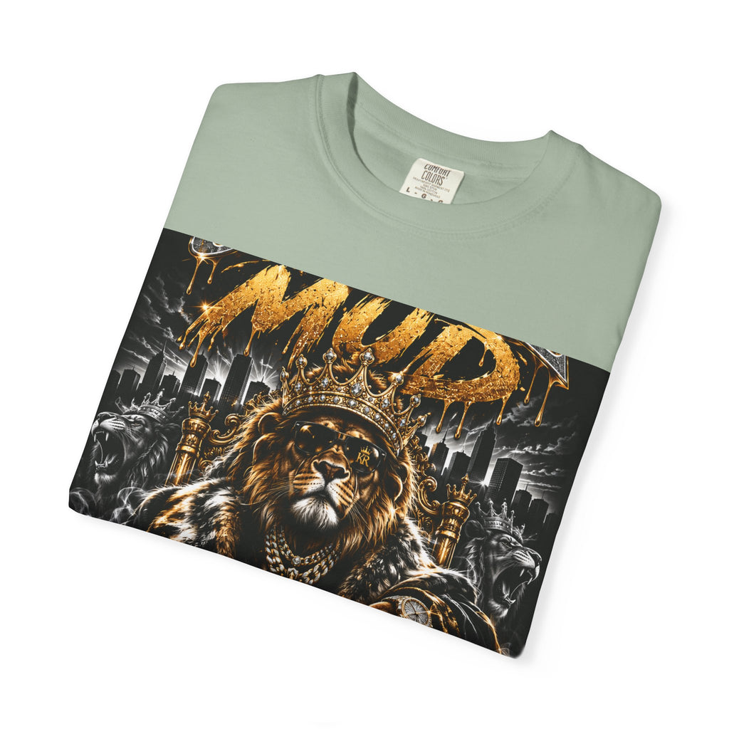 Royalty King Lion T-Shirt — Gold Crest Graphic Tee