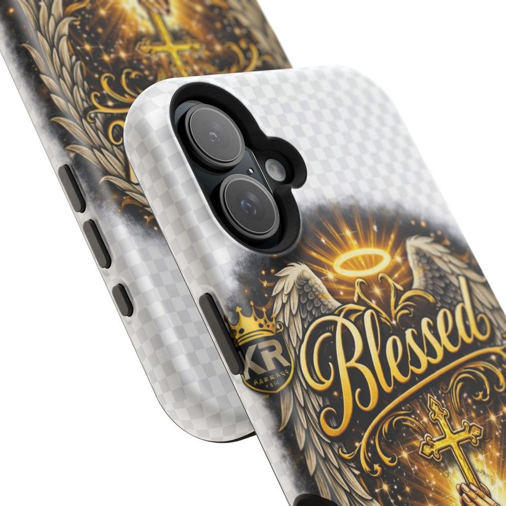 Blessed Cross Phone Case — Impact-Resistant Religious iPhone Case