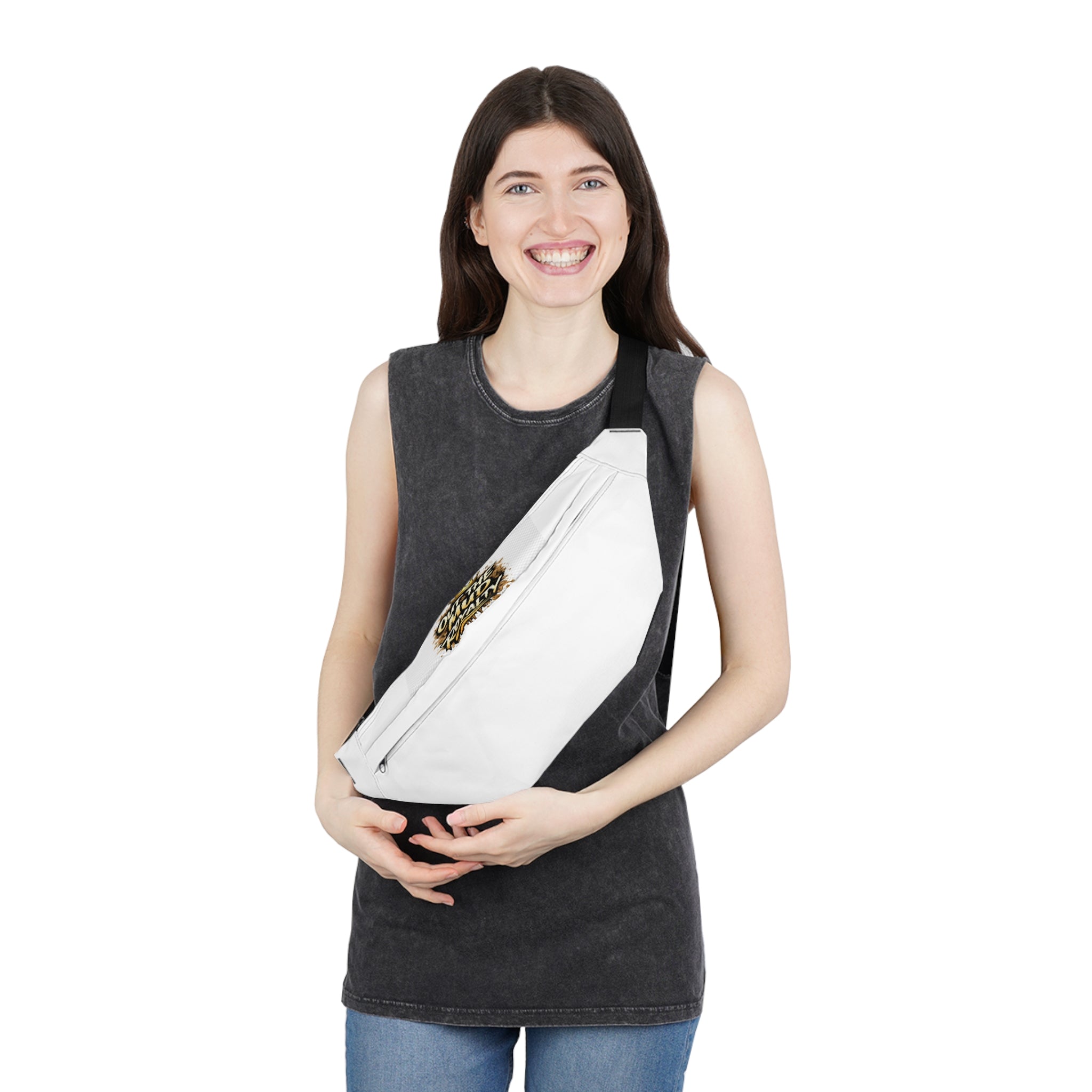 Large Fanny Pack — "Out the Mud Royalty" Graphic Waist Bag