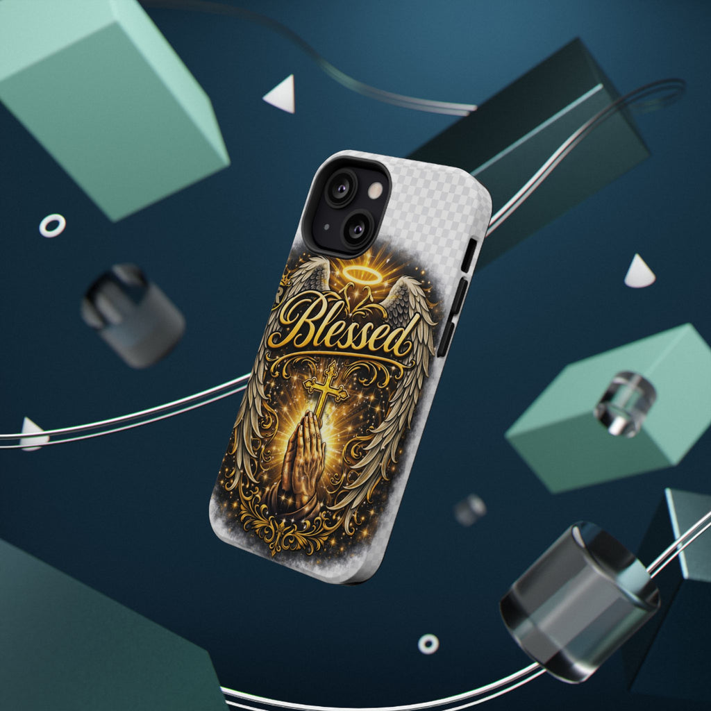 Blessed Cross Phone Case — Impact-Resistant Religious iPhone Case