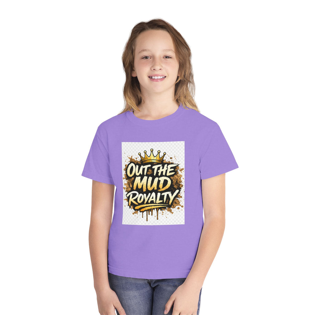 Youth Tee — "Out the Mud Royalty" Crown Graphic Shirt