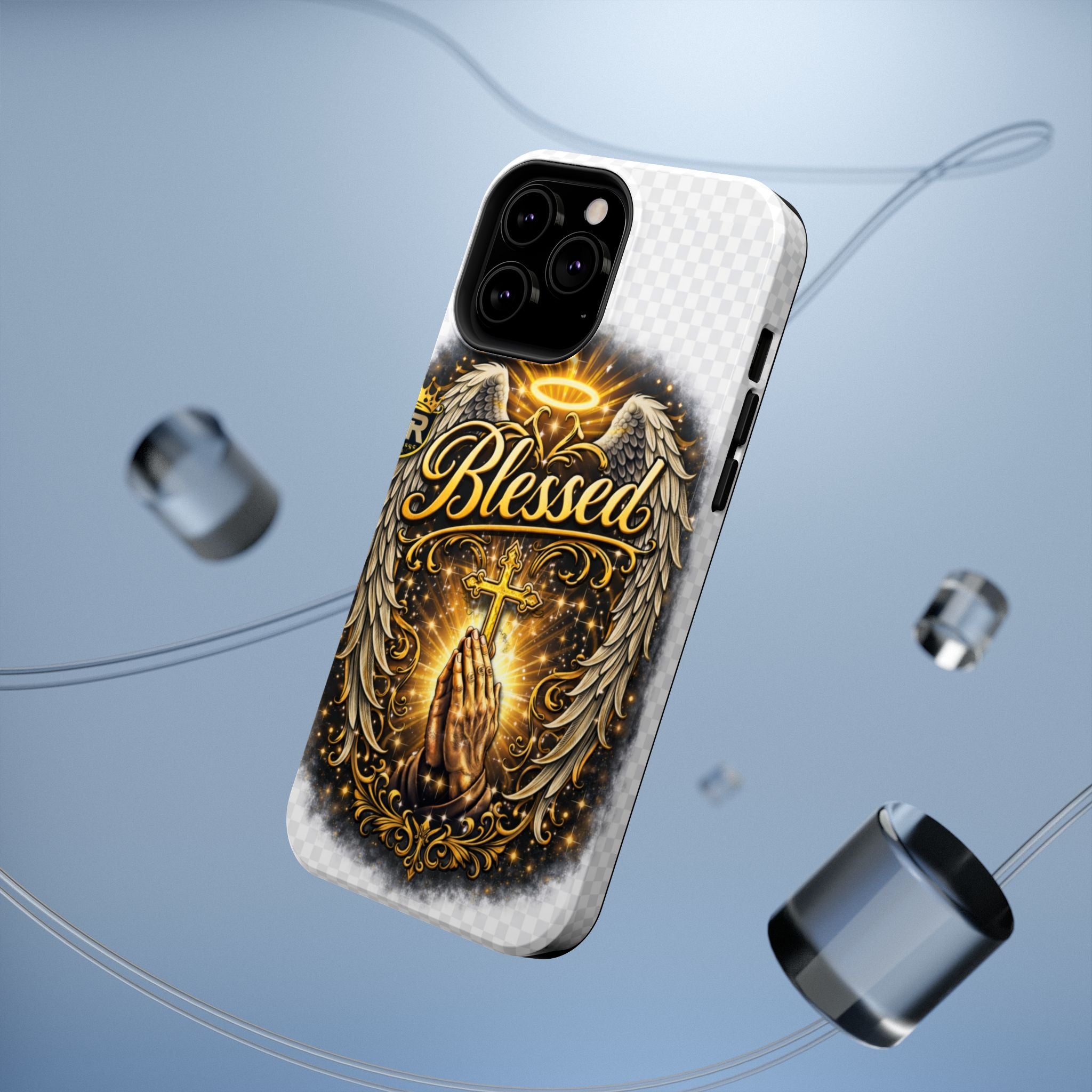 Blessed Cross Phone Case — Impact-Resistant Religious iPhone Case