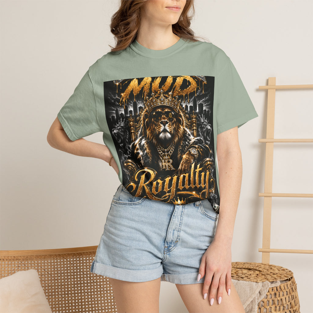 Royalty King Lion T-Shirt — Gold Crest Graphic Tee