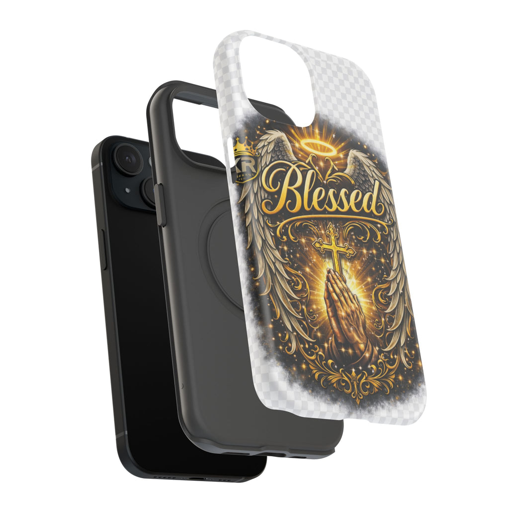 Blessed Cross Phone Case — Impact-Resistant Religious iPhone Case