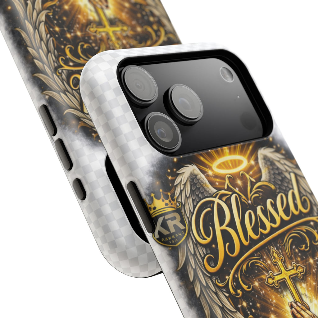 Blessed Cross Phone Case — Impact-Resistant Religious iPhone Case