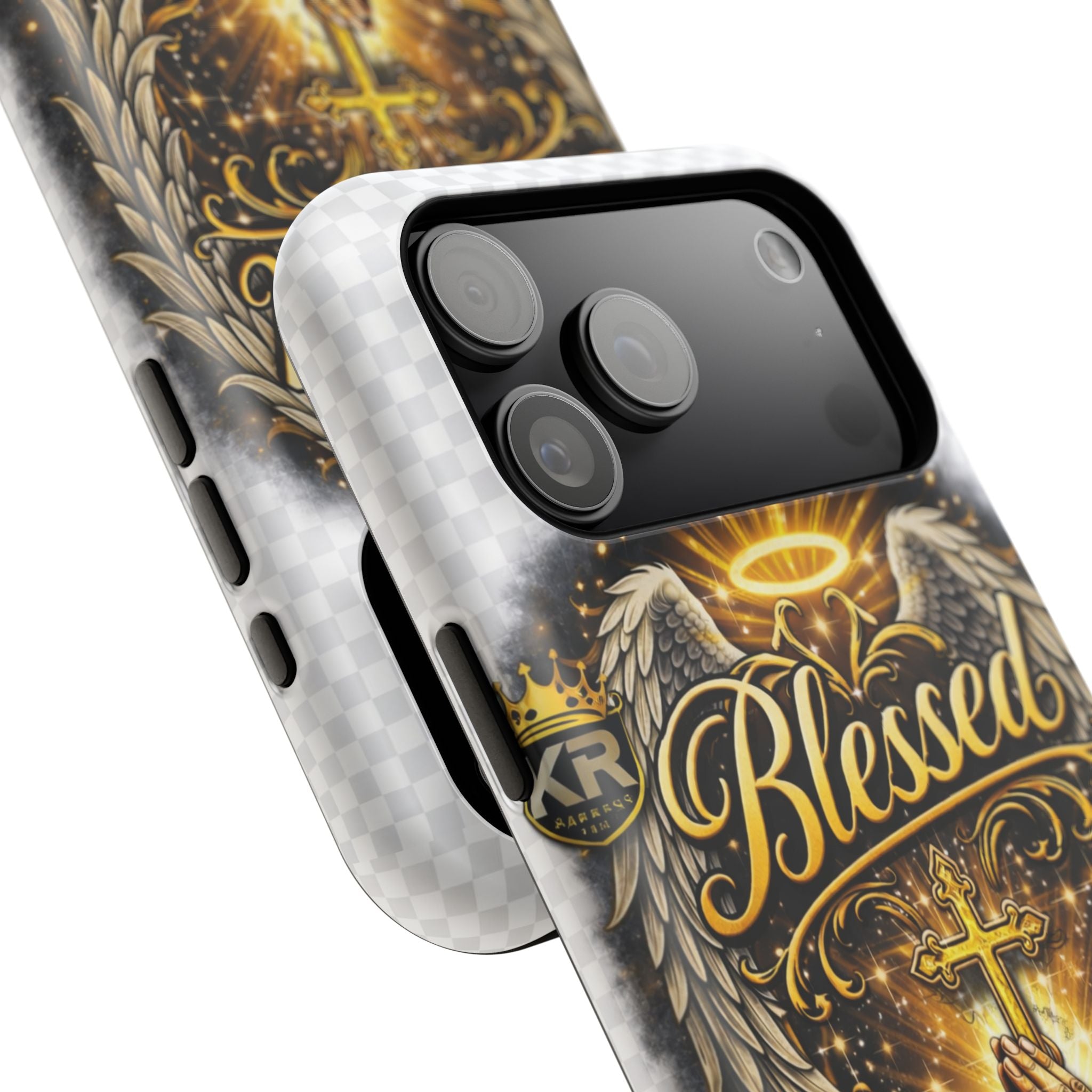 Blessed Cross Phone Case — Impact-Resistant Religious iPhone Case