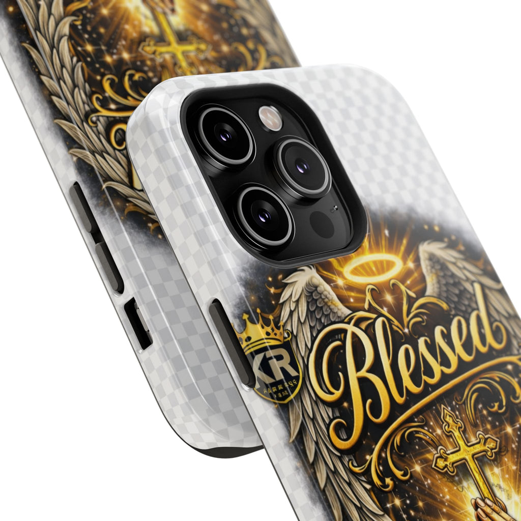 Blessed Cross Phone Case — Impact-Resistant Religious iPhone Case