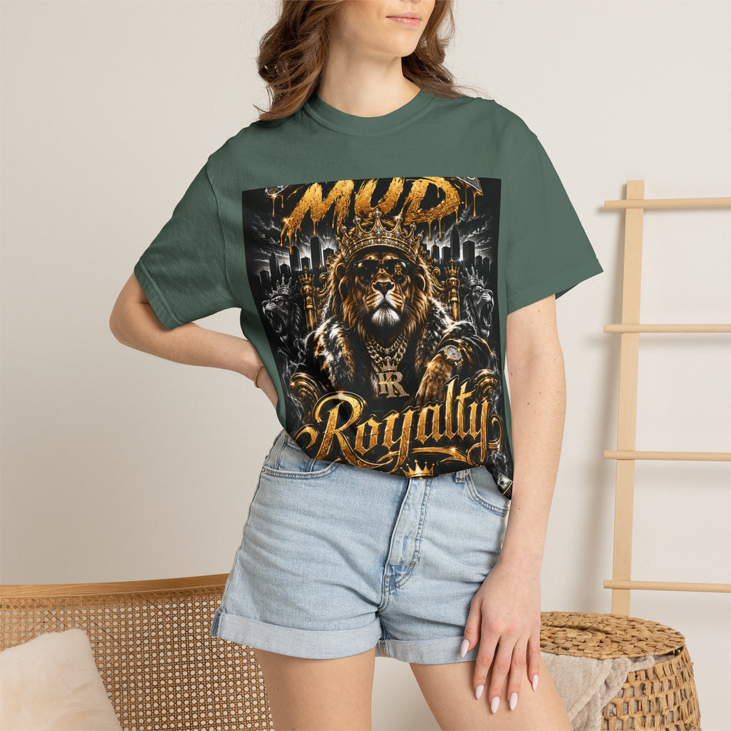 Royalty King Lion T-Shirt — Gold Crest Graphic Tee