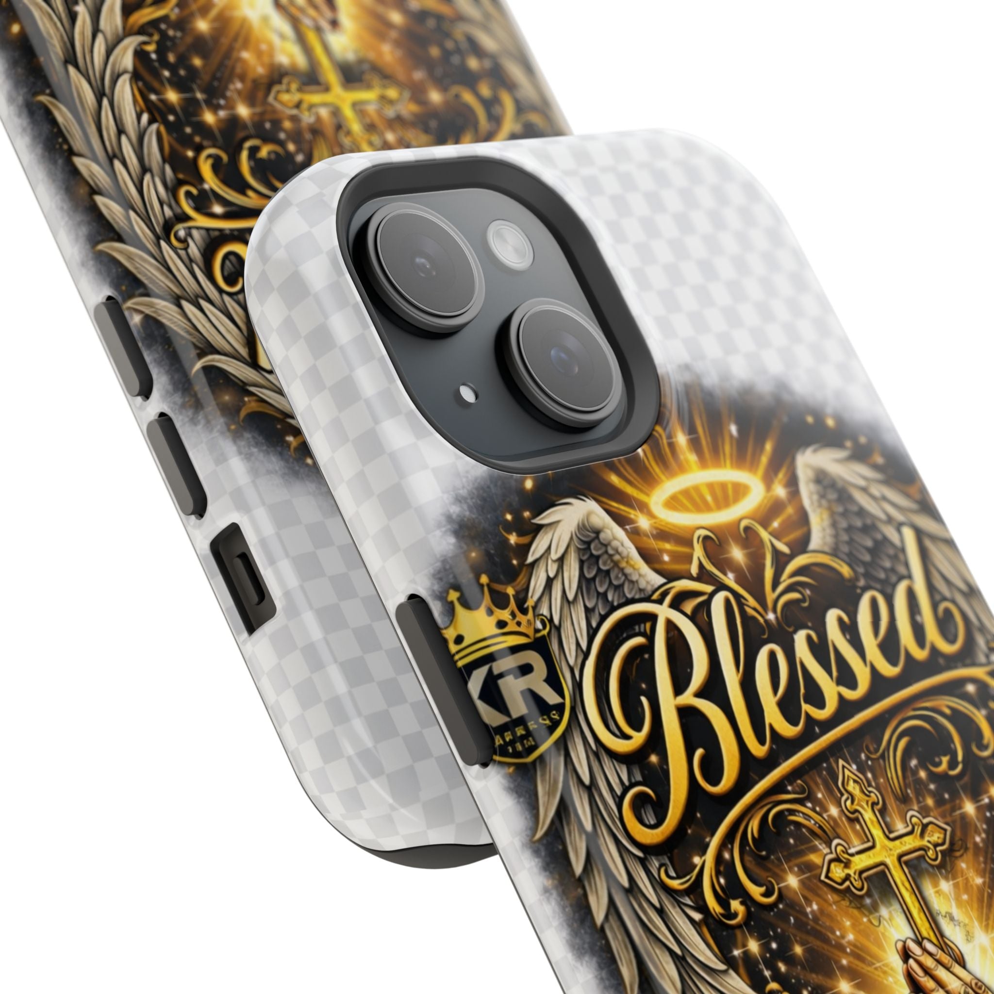 Blessed Cross Phone Case — Impact-Resistant Religious iPhone Case