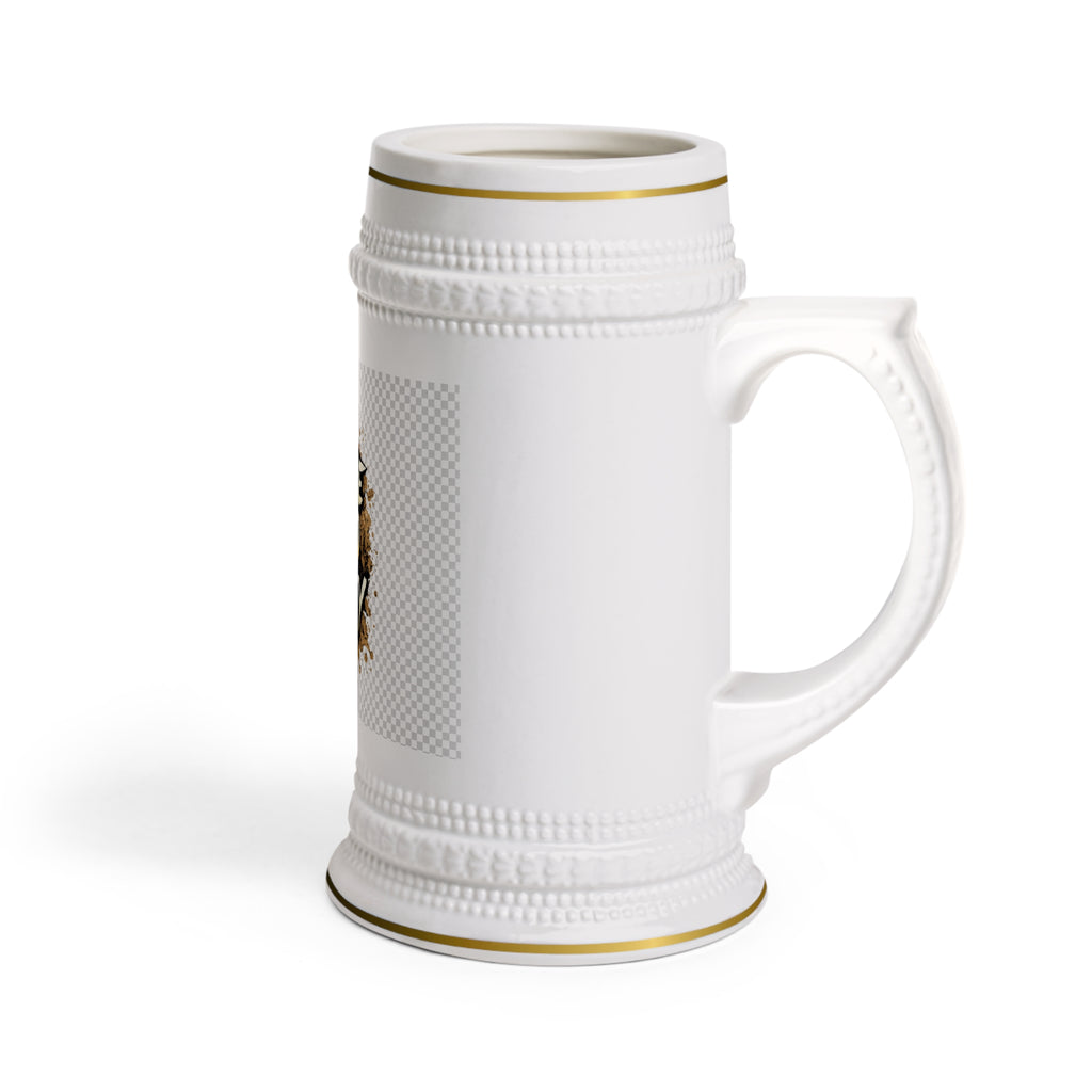 Out the Mud Royalty Beer Stein Mug — Mud-Splatter Crown Design for Off-Road & Motocross Fans