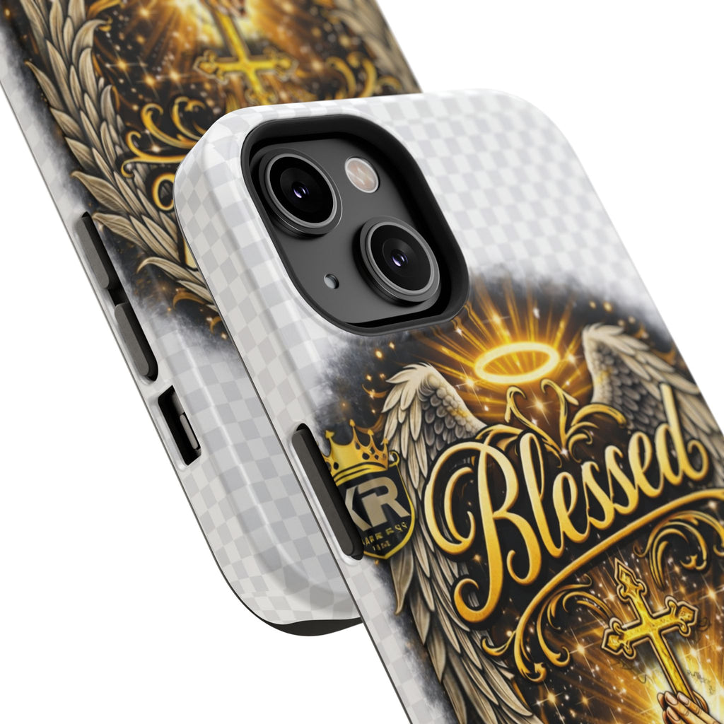Blessed Cross Phone Case — Impact-Resistant Religious iPhone Case