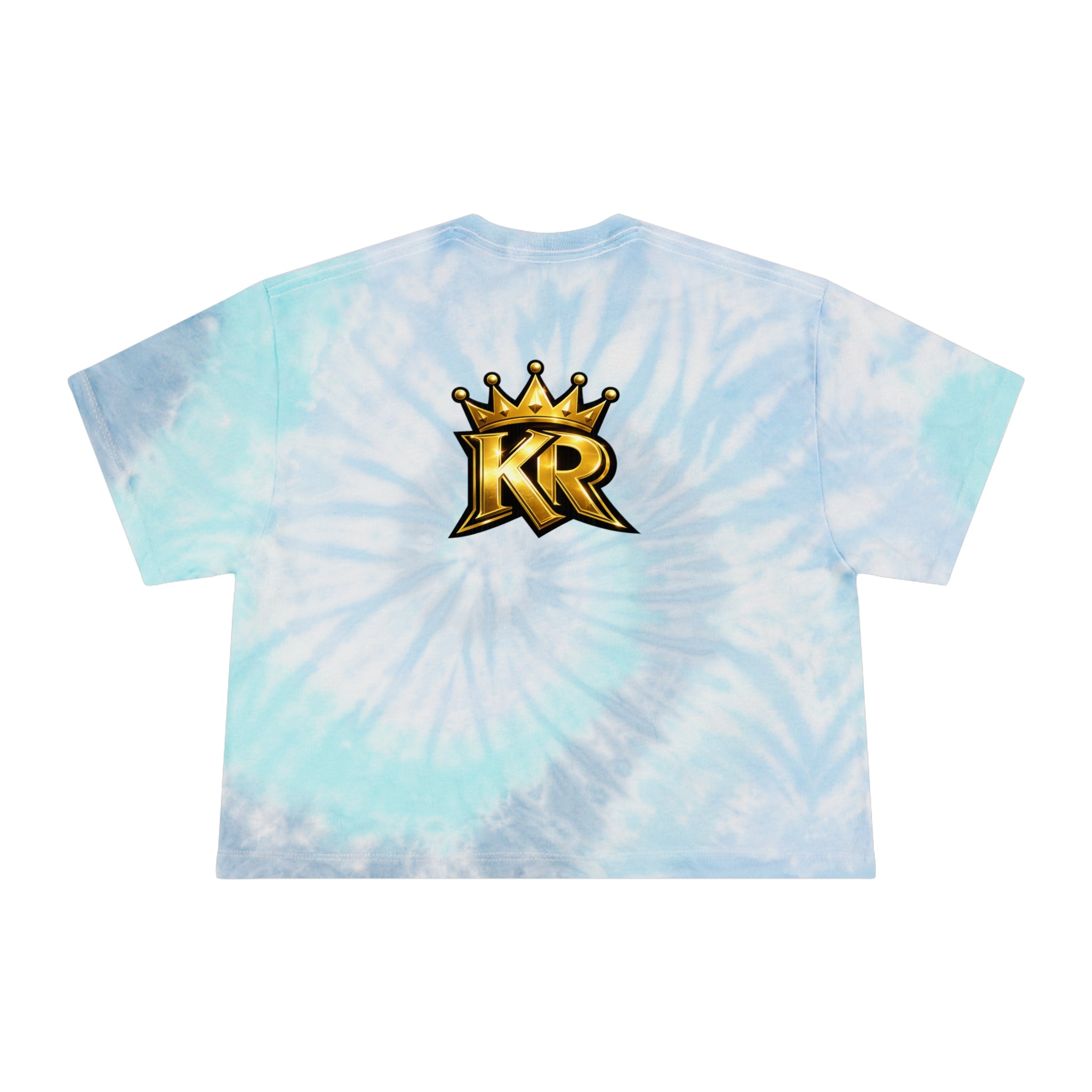 Tie-Dye Crop Tee — "Out The Mud Royalty" Graphic