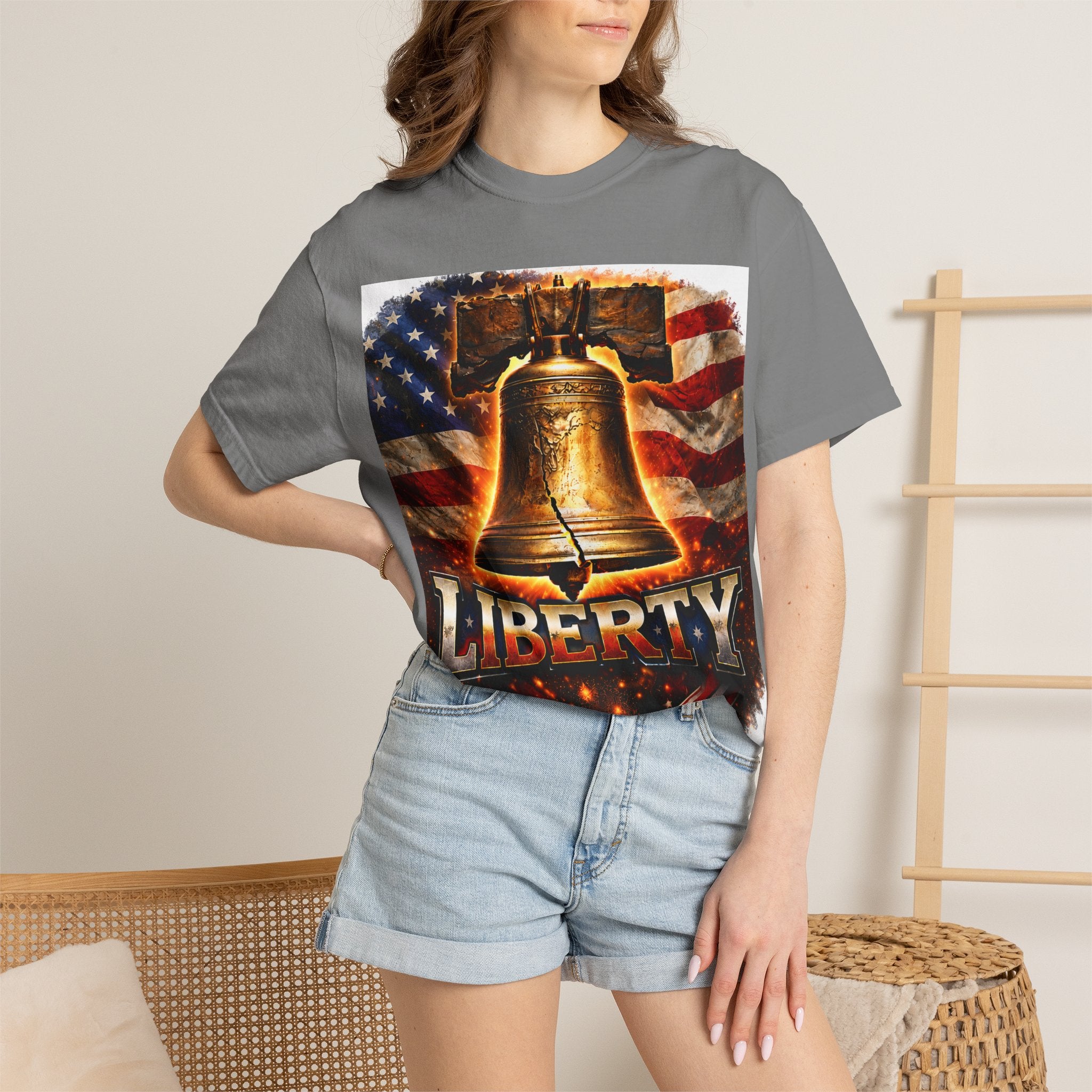 Liberty Bell T-Shirt — Patriotic American Flag Tee