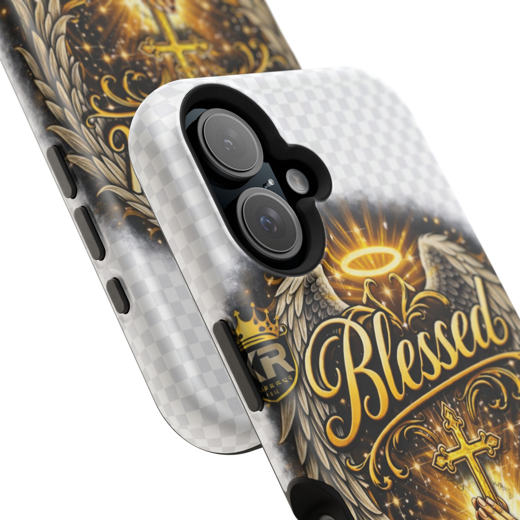 Blessed Cross Phone Case — Impact-Resistant Religious iPhone Case