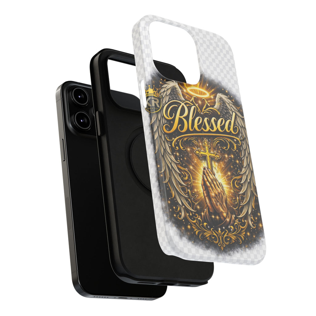 Blessed Cross Phone Case — Impact-Resistant Religious iPhone Case